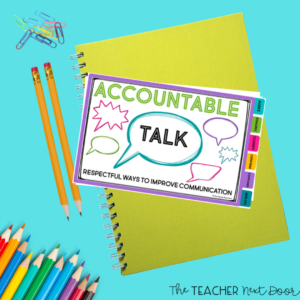 Share Time Accountable Talk Flipbook by The Teacher Next Door