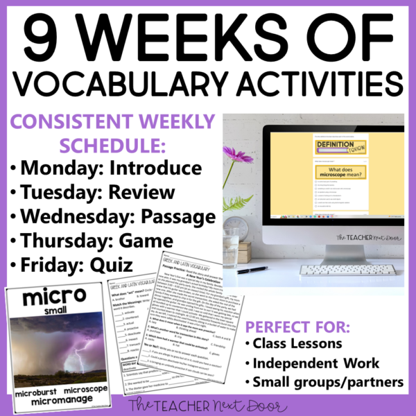 Greek-Latin Vocabulary Unit 2 with Nine Weeks of Daily Practice