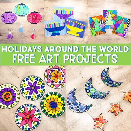 Holidays Around the World Art Projects Freebie from The Teacher Next Door